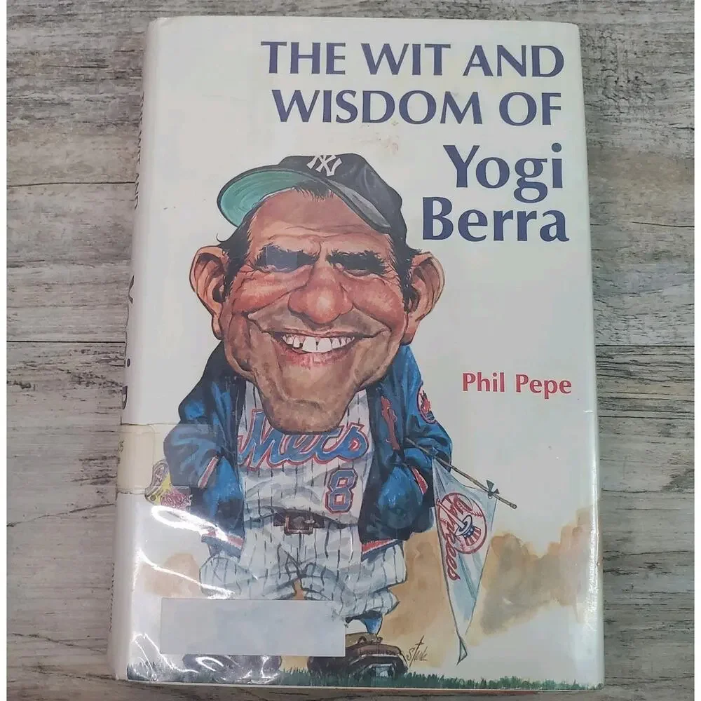 Wit and Wisdom of Yogi Berra Book - Phil Pepe Hardcover EX LIBRARY 1974